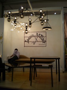 modularlamp1 Jason Millers Stand in New York - in foreground the new Modular Chandalier