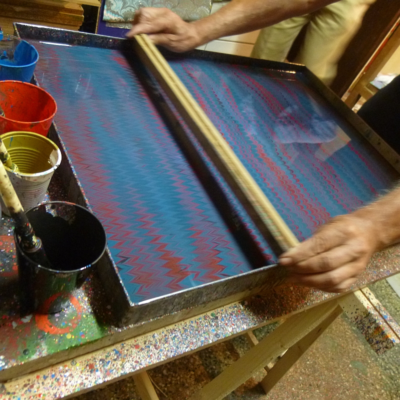 Passionswege à la Firenze marbled paper Passionswege à la Firenze marbled paper