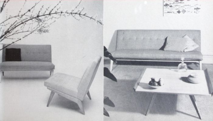 Chiar and sofas by Florence Knoll for Knoll, 1950