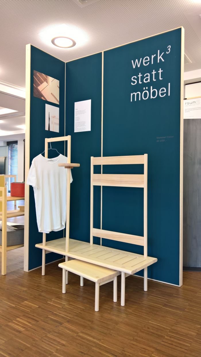 Stummer Diener by Werkstattmöbel, as seen at Finale 2018, Akademie für Gestaltung Münster