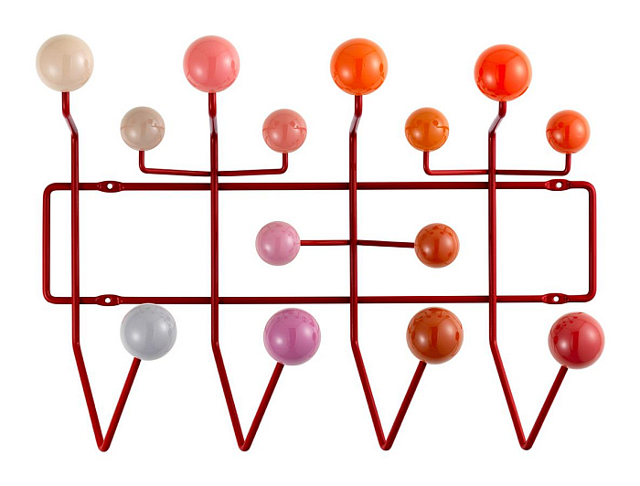 Hang it All by Charles & Ray Eames through Vitra, here in the red version by Hella Jongerius