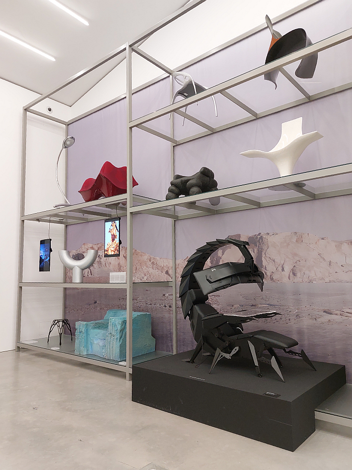 The Scorpion Computer Cockpit by Cluvens (bottom right, if you hadn't spotted it), as seen at Science Fiction Design: From Space Age to Metaverse, Vitra Design Museum Schaudepot, Weil am Rhein