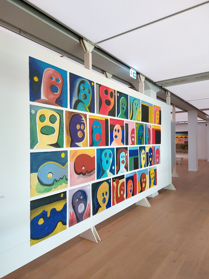 Ost-Schrei by Sebastian Jung, as seen in Wohnkomplex: Art and Life in Plattenbau, Das Minsk, Potsdam
