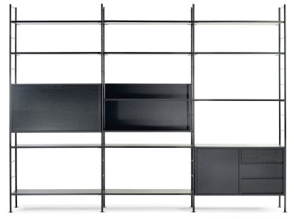 DHS 10 Hirche Shelf, Black-Black
