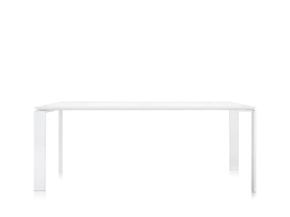 Four Table, L 190 x W 79 cm, Soft Touch white, Lacquered white