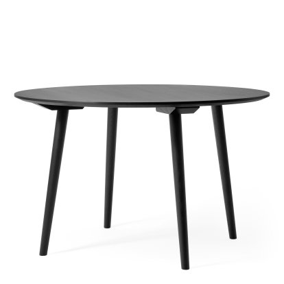 In Between SK3 / SK4 Round Table, Ø 120 cm, Black lacquered oak