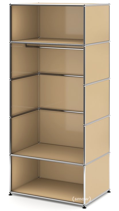USM Haller Clothes Rack M with Rail, Model 2, USM beige