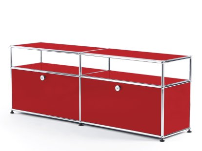 USM Haller TV-Board with Extension, USM ruby red