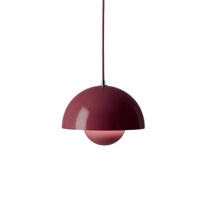Flowerpot VP1 Pendant Lamp, Dark plum