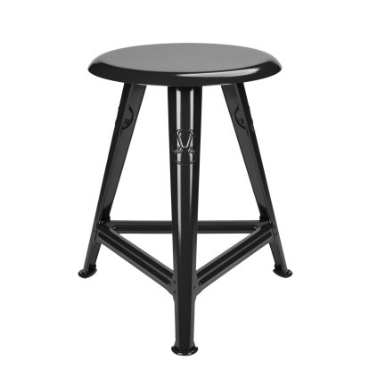 Rowac Stool – Model 1S / 48 cm, Glossy black