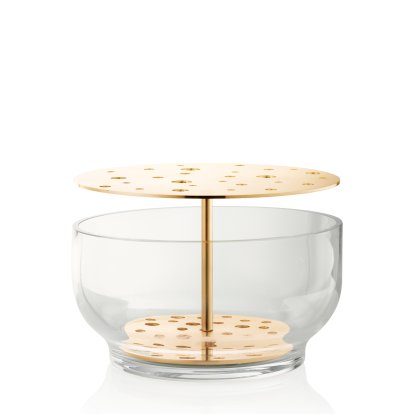 Objects Ikebana Vase, Large (Ø 24 cm), Brass plated