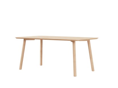 Meyer 23 Dining Table, 160 x 92 cm, Waxed oak with white pigment