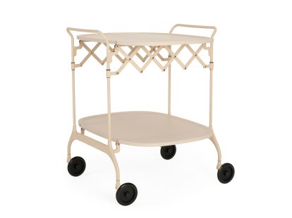 Gastone Trolley, Cream, Colour matching matt lacquered