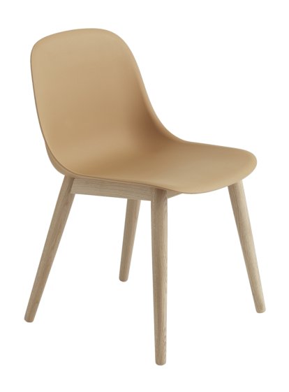 Fiber Side Chair Wood, Ochre / oak 