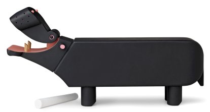 Hippo Wooden Figure, Blackboard paint