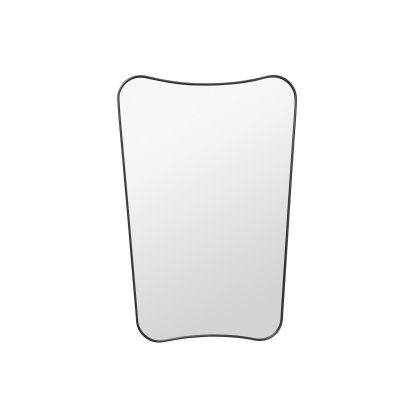 F.A. 33 Wall Mirror, 54 x 80 cm, Brass, black