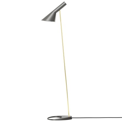 AJ Standing Lamp, Grey/Brass