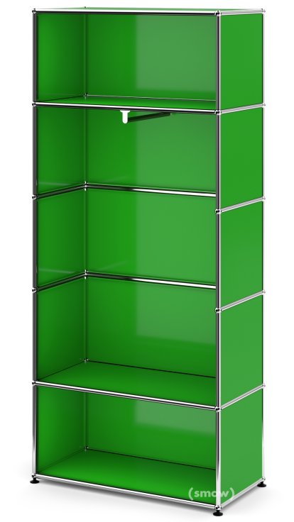 USM Haller Clothes Rack M with Rail, Model 1, USM green
