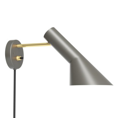 AJ Wall Lamp, Grey/Brass