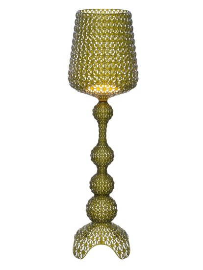Kabuki Floor Lamp, Transparent green