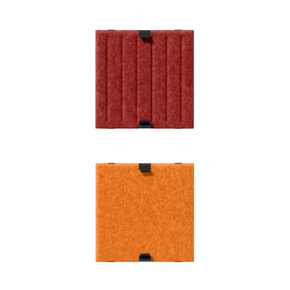 USM Soft Panel Duo for USM Haller Shelves, 35 cm x 35 cm, Red / Orange