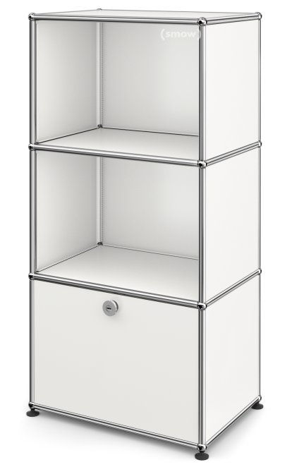 USM Haller Highboard M for Kids with 1 Drop-down Door, Pure white RAL 9010