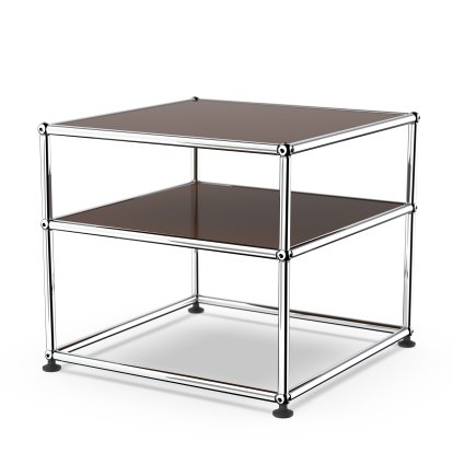 USM Haller Side Table Type 2, Metal, USM brown
