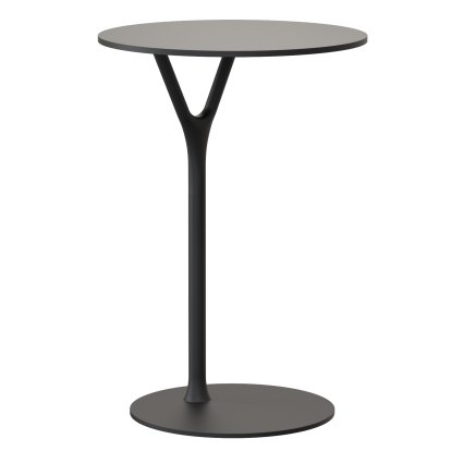 Wishbone Side Table, 65 cm, Black matt