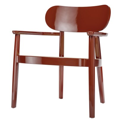 119 F / 119 MF, High gloss dark red, Cane-work natural