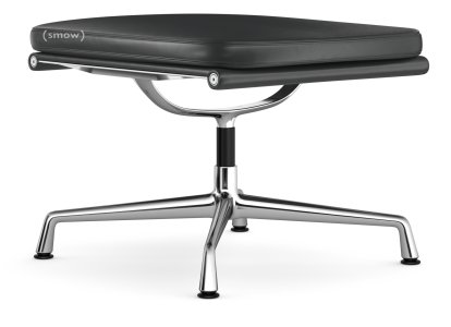 Soft Pad Group EA 223, Base chrome-plated, Leather Premium F asphalt, Plano dark grey