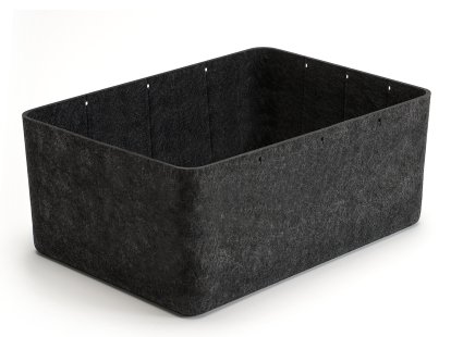 USM Inos Box, W 45,3 x H 19 cm, Anthracite , Without partitions
