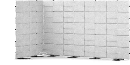 USM Privacy Panels Acoustic Corner, 3,00 m (4 elements), 1,79 m (5 elements), 1,50 m (2 elements), Light grey