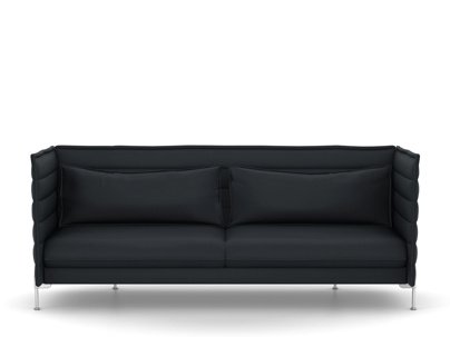 Alcove Sofa, Three-seater (H94 x W237 x D84 cm), Credo, Black/anthracite