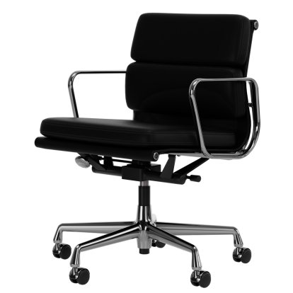 Soft Pad Group EA 217, Chrome-plated, Leather Standard nero, Plano nero