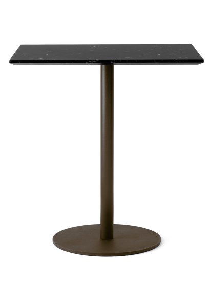 In Between SK16 Bistro Table, SK16 rectangular, Nero marquina / Bronzed
