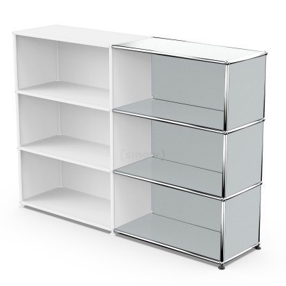 USM Haller Extension Kit Horizontal 3, USM matte silver, 35 cm