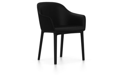 Softshell Armchair, Basic dark, Plano, Nero, Felt pads for hard floor surfaces