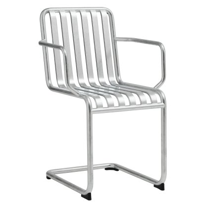 Palissade Cantilever Chair, Hot galvanized, With armrests