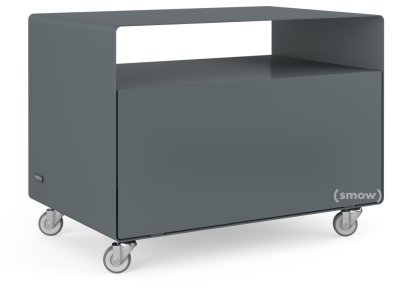 Trolley R 107, Self-coloured, Basalt grey (RAL 7012), Industrial castors