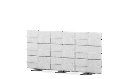 USM Privacy Panels Acoustic Wall, 2,25 m (3 elements), 1,09 m (3 elements), Light grey