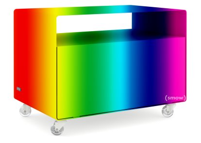 Trolley R 107, Self-coloured, RAL Classic Colour, Transparent castors