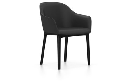 Softshell Armchair, Basic dark, Plano, Dark grey, Felt pads for hard floor surfaces