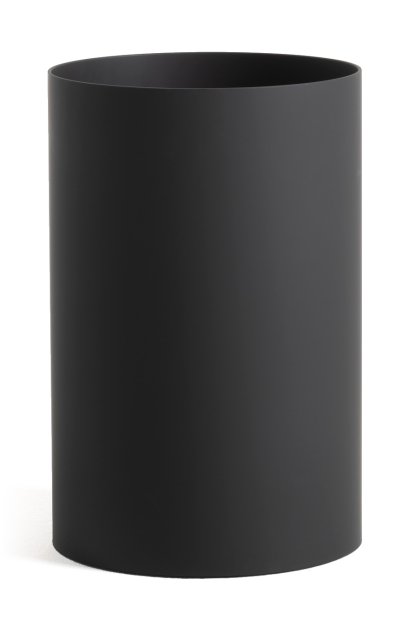 Waste basket, Matt, Black