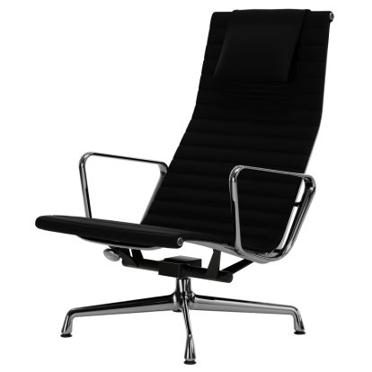 Aluminium Group EA 124, Chrome-plated, Leather (Standard), Nero