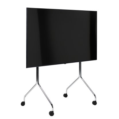 Moon TV Stand, Tall, Chrome