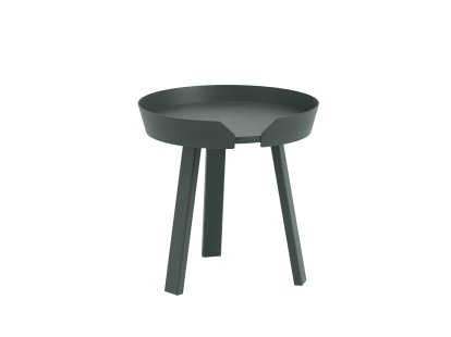 Around Coffee Table, Small (H 46 x Ø 45 cm), Ash dark green