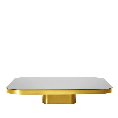 Bow Coffee Table, Brass natural, H 19 x W 100 x D 100
