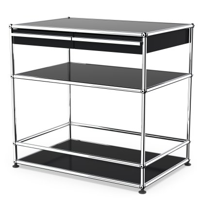 USM Haller Bar Sideboard with Drawers, Graphite black RAL 9011