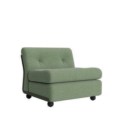 Amanta 1-Seater Sofa, Bottle green / Osumi 27