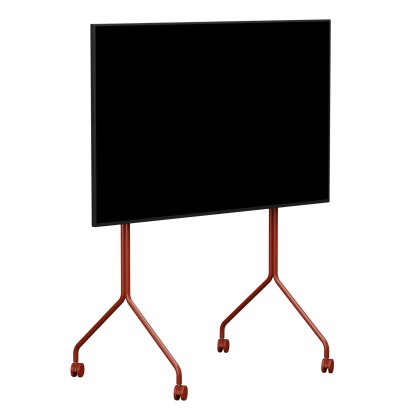 Moon TV Stand, Tall, Burning red